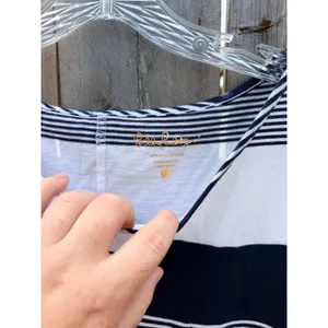 Lilly Pulitzer Marlowe Boatneck T-shirt Dress In True Navy Coconut Stripe Large thumbnail 4