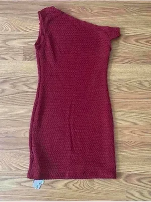 Missguided Burgundy Knit Mini Bodycon Dress thumbnail 6