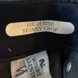 Seven7 Jeans High Rise Skinny Crop Dark Wash‎ Women's Size 10 thumbnail 6