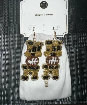 Simply Southern NWT Beaded Football Mom Earrings thumbnail 2