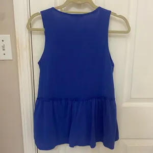 Moa Moa V-Neck Swing Tank Top with Ruffle Detail thumbnail 4