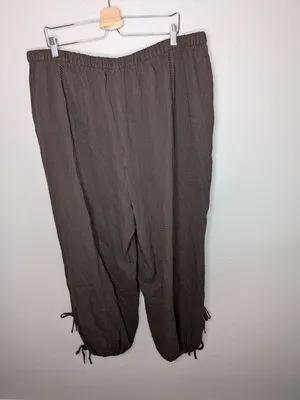 Torrid Java Brown Gauze Pull-On High-Rise Relaxed Jogger 2x tall 2026 thumbnail 9