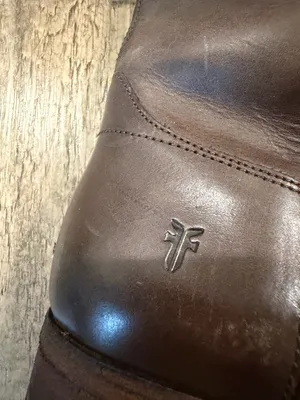 Frye Melissa Button 2 Tall Leather Riding Boot Grey 8.5 thumbnail 3