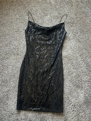 Timing Black Sequin Mini Dress thumbnail 2