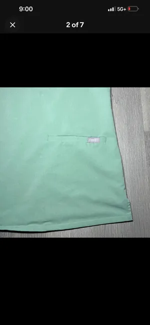 FIGS Scrub Top Jade Green thumbnail 2