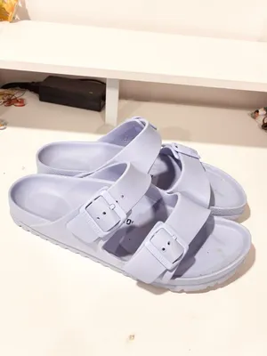Birkenstock Arizona EVA Stealth Buckle Sandal Rubber Light Blue Size 10 thumbnail 3