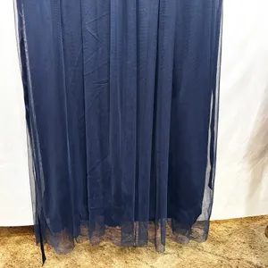 Candalite Plus Size 2X Formal Dress Navy Blue Floral Lace Tulle Prom Party‎ 760 thumbnail 5