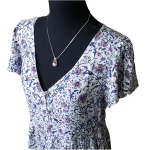 Dress Size M by City Triangles purple floral‎ knee length thumbnail 4