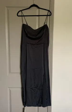 Abercrombie Black Satin Dress thumbnail 1