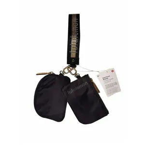 ✨Lululemon Dual Pouch Wristlet Black / Gold / Grey✨ thumbnail 6