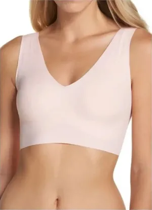 True & Co nude wireless comfortable M v-neck bra thumbnail 1
