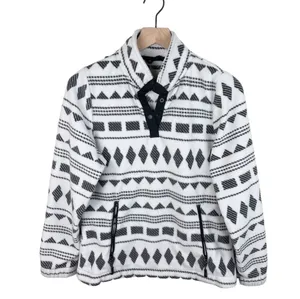 Telluride Clothing Company Aztec Print Quarter Zip Fleece Pullover Size Medium thumbnail 1