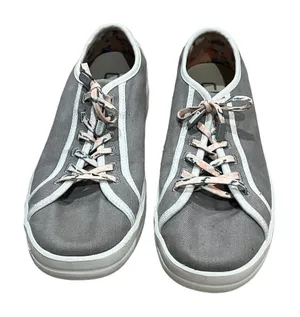 Hey Dude Women's Karina Joy Gray Canvas Slip-On Sneakers Size 7 thumbnail 1
