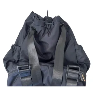BEYOND YOGA Convertible Backpack Drawstring Tote Lightweight Black Gym Bag thumbnail 9