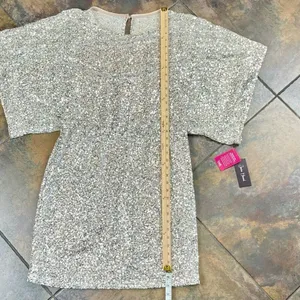 New! NWT Jessica Howard Short Sleeve Sequin Blouson Dress 16 thumbnail 4