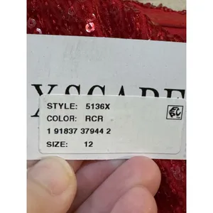 New XSCAPE Women's Off-The-Shoulder Slit-Front Sequin Gown Sz 12 Style 5136x thumbnail 6