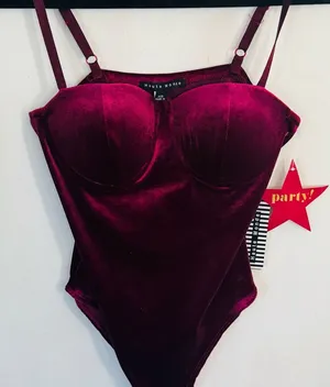 Haute Monde Rich Red Velvet Top thumbnail 1