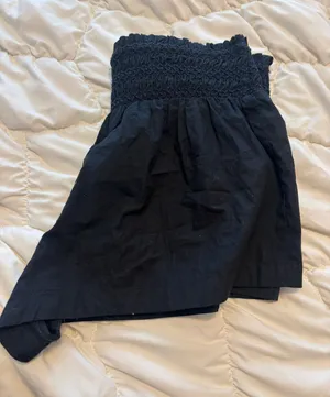 Anthropologie shorts ruffle waist band thumbnail 1