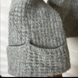 Free People Women’s Gray Wool Sidewinder Cowl Neck Pullover Sweater Size Medium. thumbnail 6
