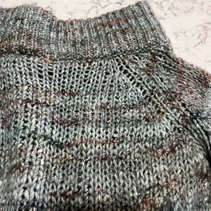 Alpaca Wool Blend Knit Sweater‎ Oversized Chunky Cowl Neck Made in Italy thumbnail 2