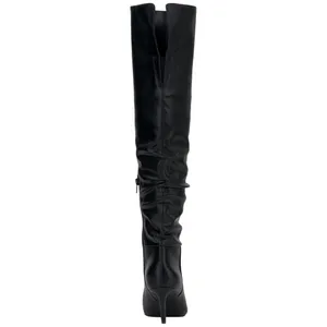 Inc International Concepts Damoni Mid-Heel Over The Knee Boots Black Smooth 7M thumbnail 11
