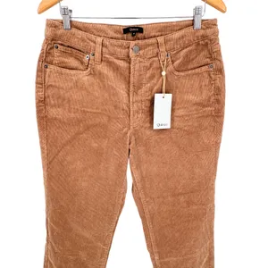 Quince Organic Stretch Corduroy Straight Leg Pants‎ Womens 10 Warm Brown NEW thumbnail 9