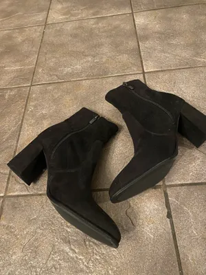 Marc Fisher black suede booties thumbnail 3