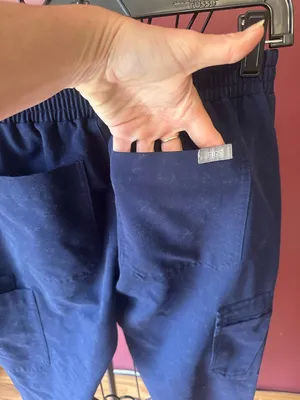 Figs Navy Drawstring Cargo Sweatpants thumbnail 11