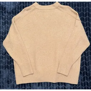 Aerie Women's CozyUp Beige Sweater Oversized Crew Neck Soft Size Large thumbnail 5