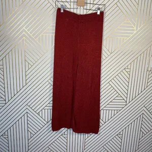Zara‎ Knit Culottes in Red Rust Wide Leg High Waist thumbnail 8