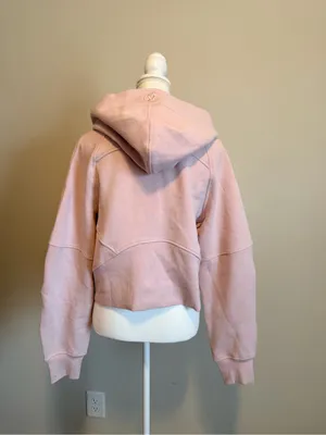 NWT Lululemon waist length oversized hooded scuba size xs/s porcelain pink thumbnail 13