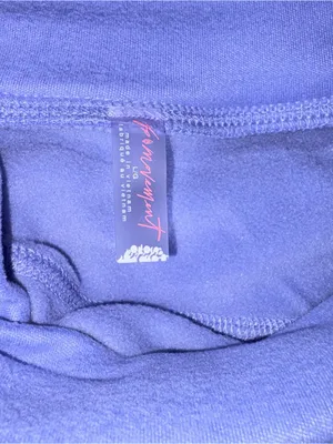 FREE PEOPLE MOVEMENT Keepin Cozy Run Crew Pullover / Bluebell / Large - Like New thumbnail 8