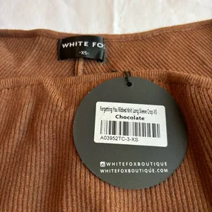 White Fox Brown Tube Top Long Sleeve Set thumbnail 3