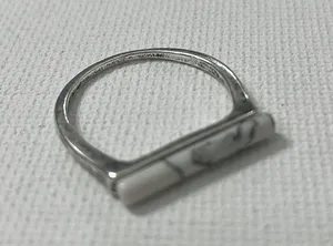 Marble Silver Womens Ring thumbnail 7