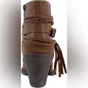 $80 NEW Jellypop Women's Jennifer Heeled Ankle Boots western 10 thumbnail 3