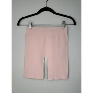FREE PEOPLE INTIMATELY High Waisted Seamless Rib Bike Shorts Made in USA XS/S thumbnail 6