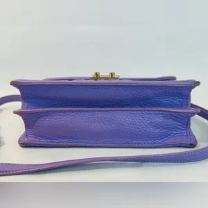 Vera Bradley Quilted Tess Crossbody Purse in Purple/Lavender Leather thumbnail 5