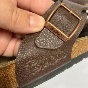 Birkenstock’s Birki’s brown criss cross slides sandals size 36 ladies‎ size 5 thumbnail 2