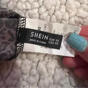 SHEIN FRILL trim crinkle leopard cami top thumbnail 6