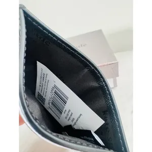 Kate‎ Spade Kenzie Card Case, Slim Chic, Designer, Black Leather, NWT thumbnail 9