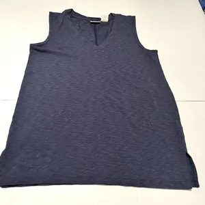 St. Tropez West‎ Womens Size Small Blue Sleeveless Top Shirt Modal Blend Coastal thumbnail 1