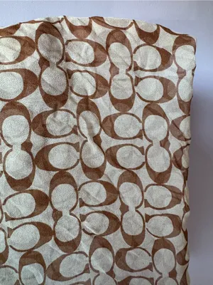 Authentic Coach NWT 100% Silk Legacy Signature C Logo Square Scarf OS thumbnail 11