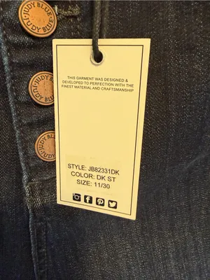 Judy Blue High Waisted Button Fly Skinny Fit Dark Blue JB82331DK Size 11/30 thumbnail 6