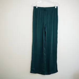 Haven Well Within Size Large NEW Forest Green Wide Leg Lounge Pants Soft Flowy thumbnail 2