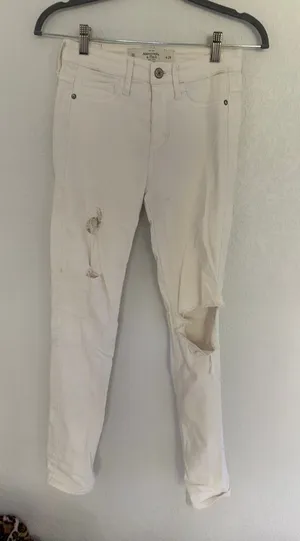 Abercrombie Jeans High-Rise Straight Ripped thumbnail 1