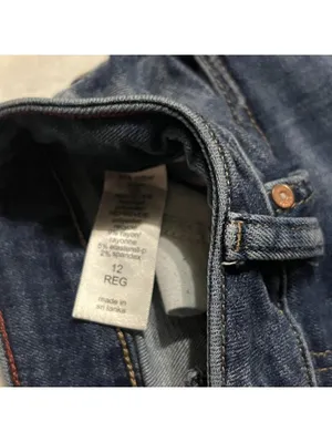 Edgy Dark Wash Flare Jeans Size 12 Regular thumbnail 3