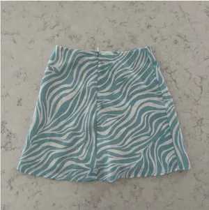 Princess Polly Teal Zebra Mini Skirt thumbnail 2