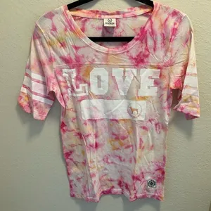 NWOT Victoria’s Secret Pink tie-dye t-shirt thumbnail 1