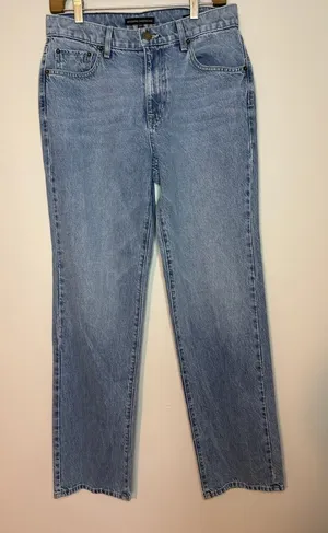 Modern American NEW Willow Full‎ Straight Jeans Size 27 Denim Smokey Blue thumbnail 1