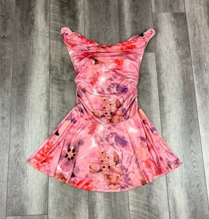 Abercrombie Pink Print Dress thumbnail 1